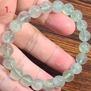 葡萄石 手鍊 手環 手珠 帶黑髮 9mm 天然 ❤水晶玉石特賣#R044-3