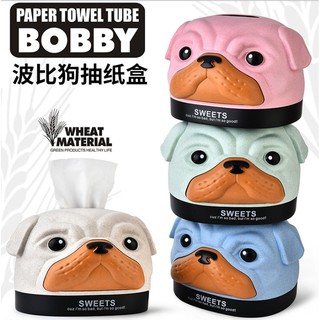 創意生活小物 OBBY狗面紙盒 卡通 波比狗造型衛生紙盒 面紙盒 交換禮物 生日禮物 狗狗造型面紙盒【HF90】