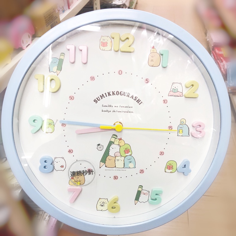 《朋友禮品》日本原裝 立體造型時鐘 時鐘 掛鐘 壁鐘 角落生物 角落公仔 炸蝦 企鵝 恐龍 貓咪