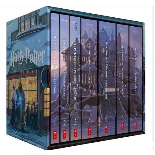 Harry Potter Box Set 1-7 (Special Ed./7冊合售)/哈利波特15週年美國版/魔幻華麗金裝書盒收藏紀念版/插畫家Kazu Kibuishi/J. K. Rowling eslite誠品
