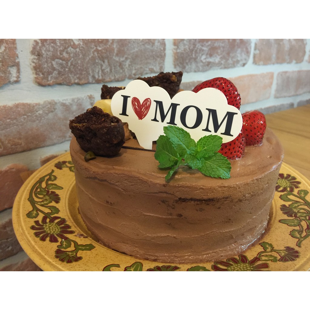 【栗子太太】✿ I LOVE MOM蛋糕插牌 AS990047 ✿
