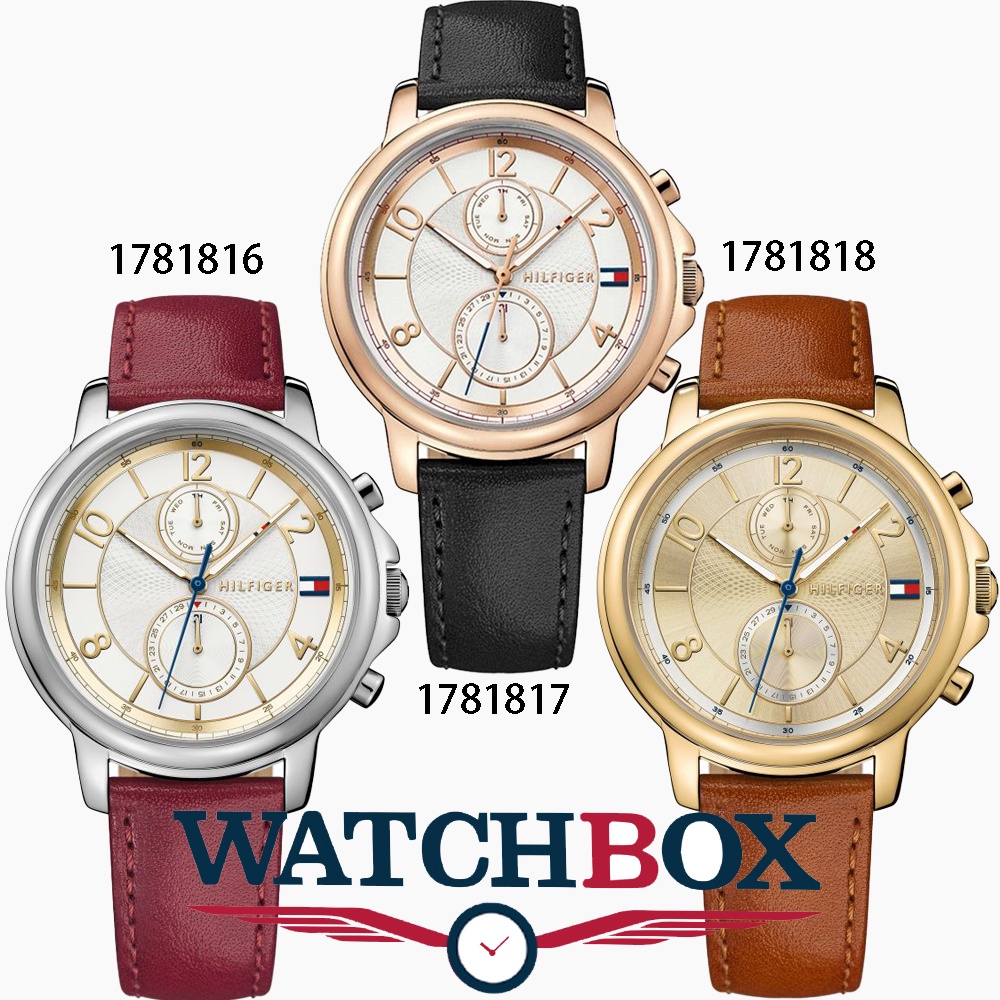 Tommy Hilfiger女士手錶時尚不銹鋼錶殼腕錶皮錶帶女錶1781816 1781817 1781818 | 蝦皮購物