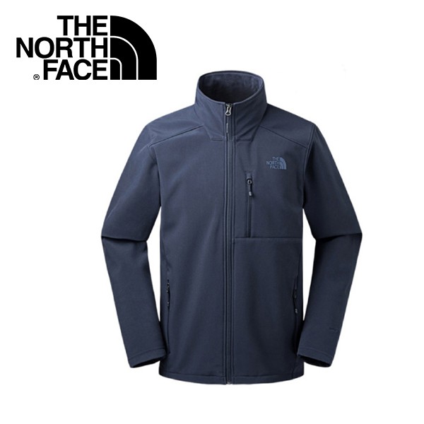 【The North Face 美國 男款 防風保暖外套《藍》】2UD6/防風/防潑水/刷毛內裡/悠遊山水