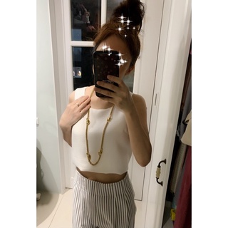 極罕👍沈穩內斂👍老錢風👍永不過時 ✨極重工Vintage靈動藍眼長臂猴🐒長項錬👍美國珠寶卡蘿莉Carolee（ 清楚刻印