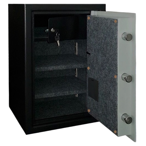 液晶防火防盜型保險櫃(QC-5840)《永寶保險櫃Yongbao Safe》極致灰防火保險箱 家用保險櫃 公司用保險櫃