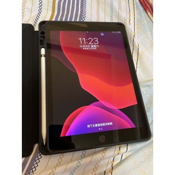 Apple iPad 7 10.2吋 32GB 太空灰 附保護套、Apple pencil一起賣