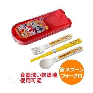 【彤語小舖】日本製造 OSK 萬代 妖怪手錶 幼稚園 小學 叉匙 筷子 餐具組