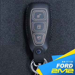【2M2】FORD FOCUS ST WAGON 福特 汽車晶片鑰匙智慧型皮套 胎牛皮鑰匙包 鑰匙包 鑰匙圈 保護套
