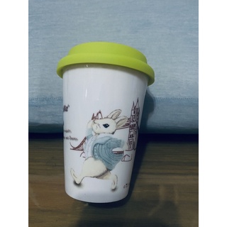 隔熱陶瓷雙層杯含矽膠杯蓋
