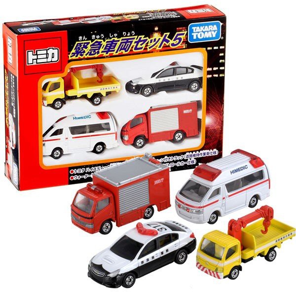 New 麗嬰正版 全新未拆 TOMICA 多美 緊急車輛組 TM48652 緊急車両セット5