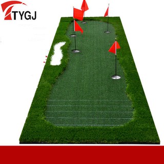 TTYGJ新品 高爾夫果嶺 室內外推桿練習器 刻度線推桿練習毯 粗草練習器