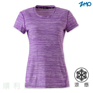 台文ZMO 女款木醣醇涼感短袖衫 TX602 紫色 排汗衣 圓領T 涼感衣 運動上衣 短T OUTDOOR NICE