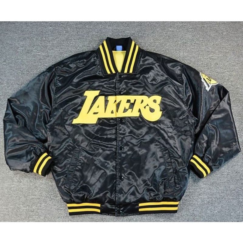 LAKERS 湖人隊 NBA 棒球外套 夾克 嘻哈 饒舌 大尺碼 尺寸：M~4XL