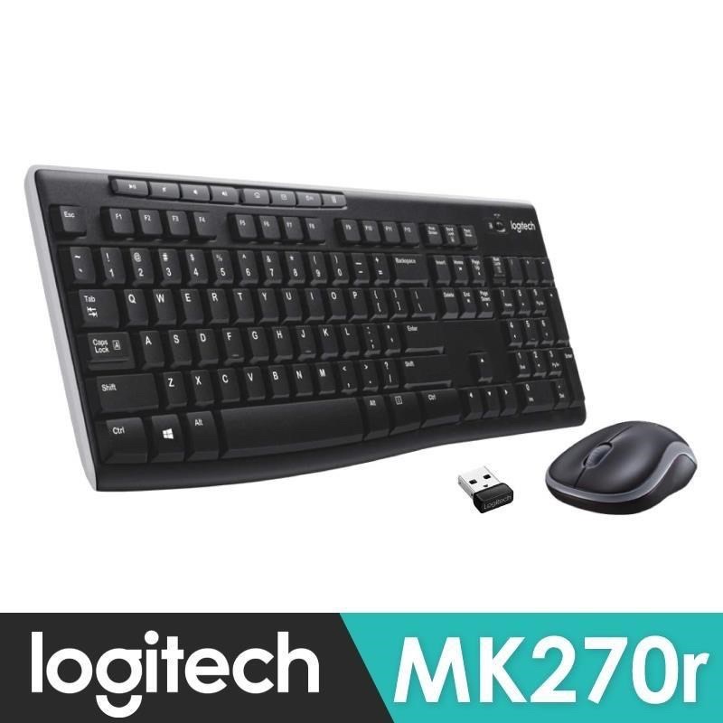 Logitech 羅技 MK270R 無線鍵盤滑鼠組 繁體中文