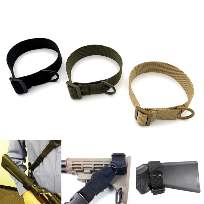 狩獵 (吊帶) 皮帶尼龍多功能便攜式可調式安全肩帶臀部托架安裝適配器步槍架