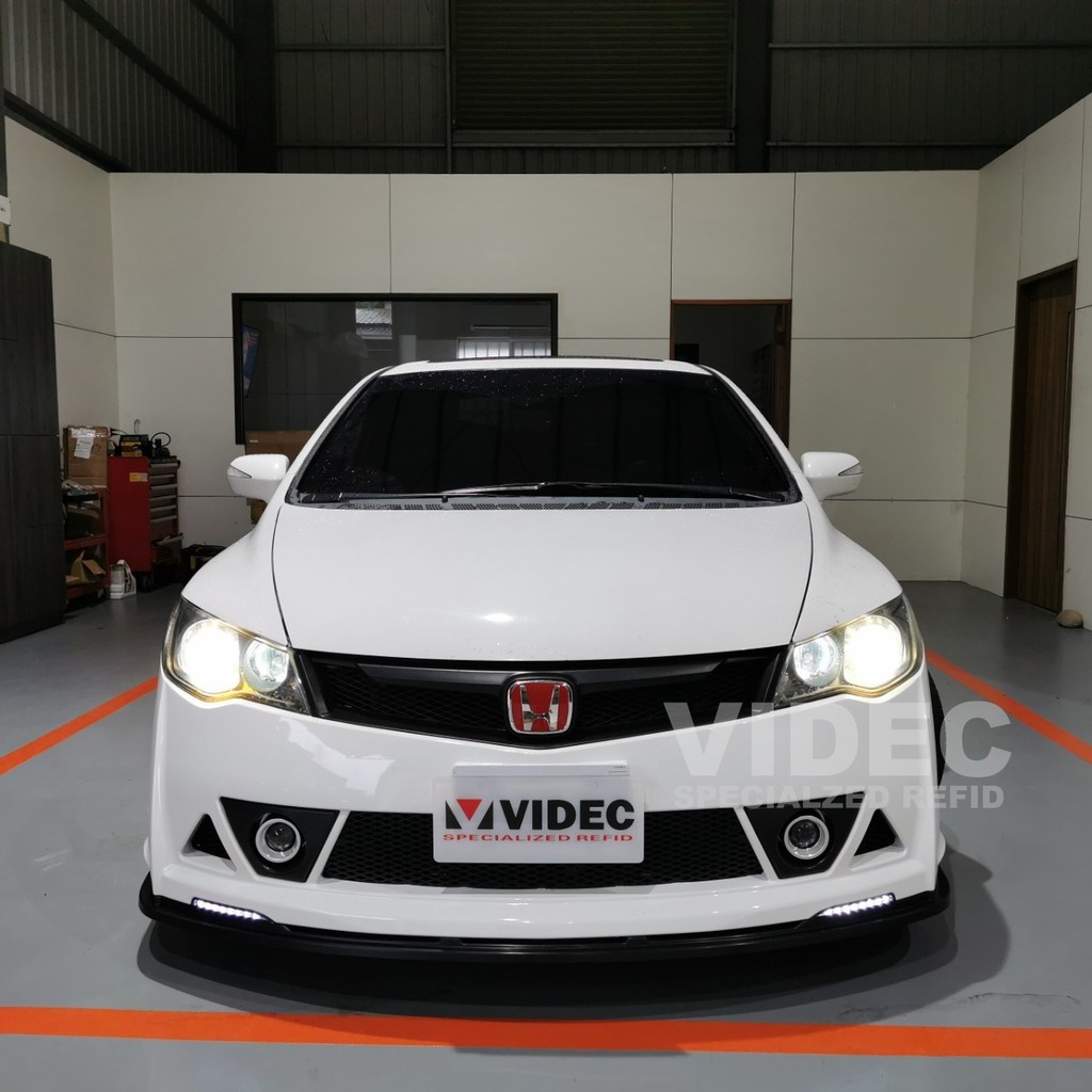 威德汽車honda Civic 喜美八代k12 空力套件下巴mugen 無限rr 樣式前保桿魚眼大包 蝦皮購物