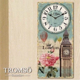 無框畫時鐘 倫敦之旅-直立時鐘 C 【TROMSO】/ W03 壁鐘 掛鐘 裝潢 插畫 【H0315003】