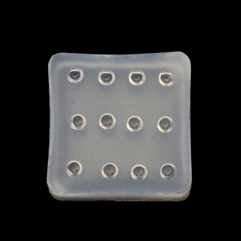 閃光透明矽膠迷你 4 毫米圓形蛋白石珠模具環氧樹脂首飾工具