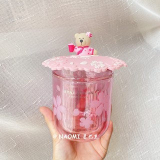 ☫限量星巴克日本雙層少女粉色櫻花玻璃杯子簡約送禮咖啡水杯馬克杯