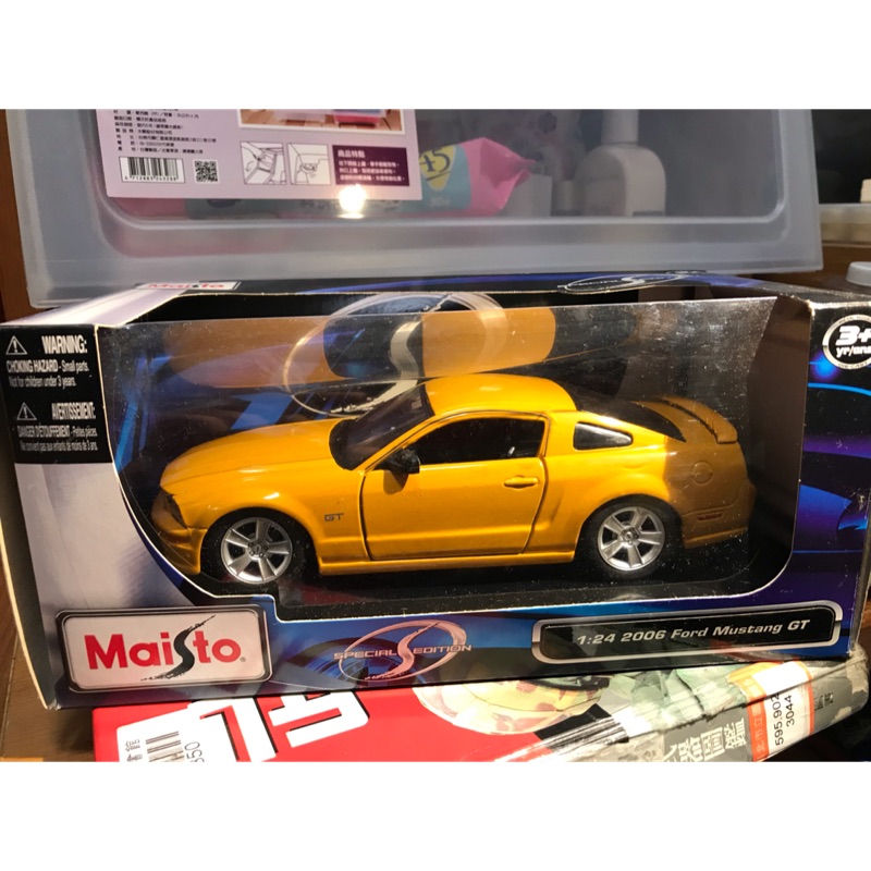 二手景品～Maisto 1:24合金模型車 福特野馬 2006 Ford Mustang GT