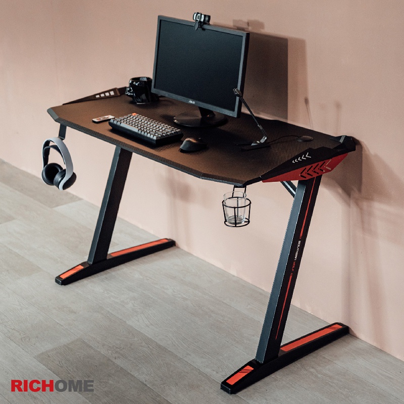 RICHOME WARRIOR爵士電競桌(遠端遙控器) 電競桌 辦公桌 電腦桌 工作桌 DE302