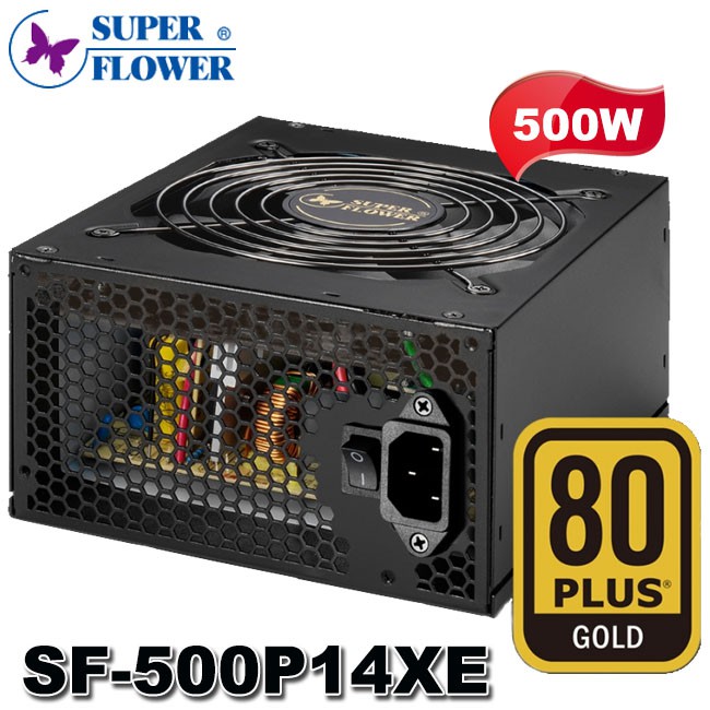 【3CTOWN】含稅 振華 500W 冰山金蝶 80Plus金牌 電源供應器 (SF-500P14XE)