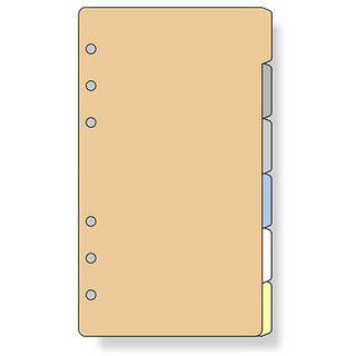 Raymay 達文西系列 側邊索引6分類隔板 6孔聖書尺寸 DR318 宣弟精品文具館