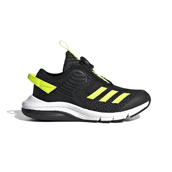 【ADIDAS】愛迪達 ActiveFlex Boa K 童鞋 可調式 黑 螢黃 中童 -FY0280