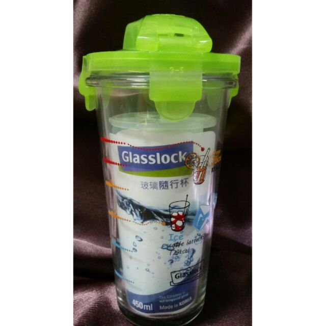 韓國製 Glasslock 玻璃隨行杯 450ml