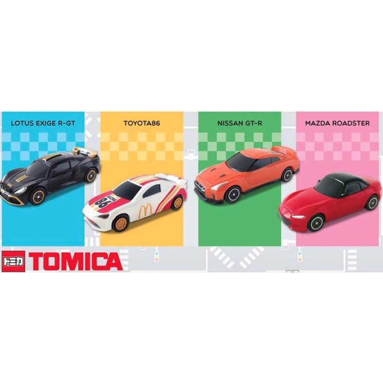 2017麥當勞兒童餐玩具 TOMICA 4車一組