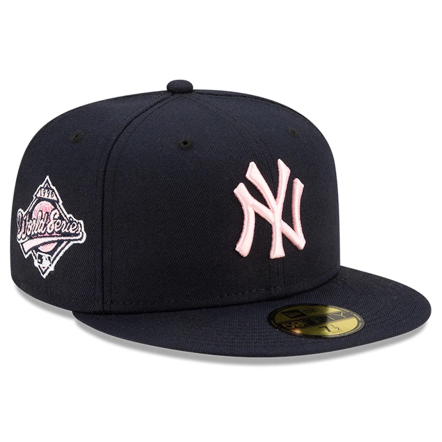 New Era MLB 紐約洋基 1996 世界大賽 Pink Undervisor 59FIFTY 全封帽