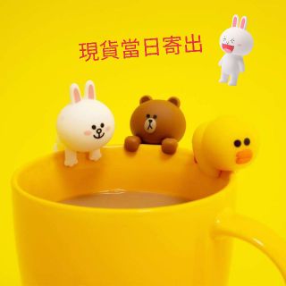 (現貨/全套/限量)💯快速出貨 立頓 LINE FRIENDS杯緣公仔 杯緣子 Lipton 熊大 兔兔 莎莉