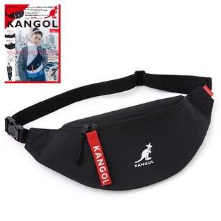 【日雜潮品】【台灣現貨】日雜誌附錄 KANGOL 袋鼠 紅飄帶 腰包 側背包 斜背包 小包 郵差包 胸包