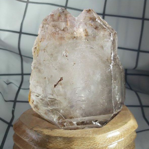 《晶華》水晶  白水晶 原礦 骨幹水晶 淨化 消磁 訂製木座 01W24