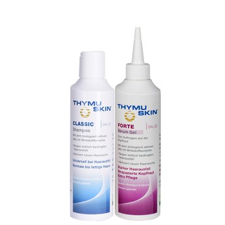 <德國空運免運>德國THYMUSKIN欣髮源 CLASSIC 經典養髮洗髮精200ml+FORTE養髮精華凝膠200ml