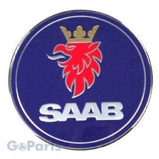 [GoParts] SAAB 9-3 93 原廠 引擎蓋 後車標 logo 4D 08-11 & 5D CV 04-11