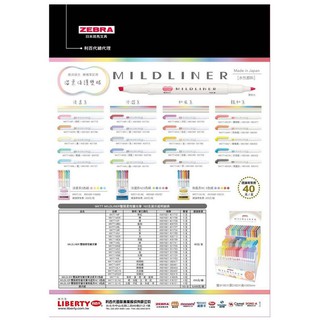 GD-204【日本斑馬 淡色系列 雙頭螢光筆】35色 ZEBRA MILDLINER 雙頭柔性螢光筆 標記筆wkt7
