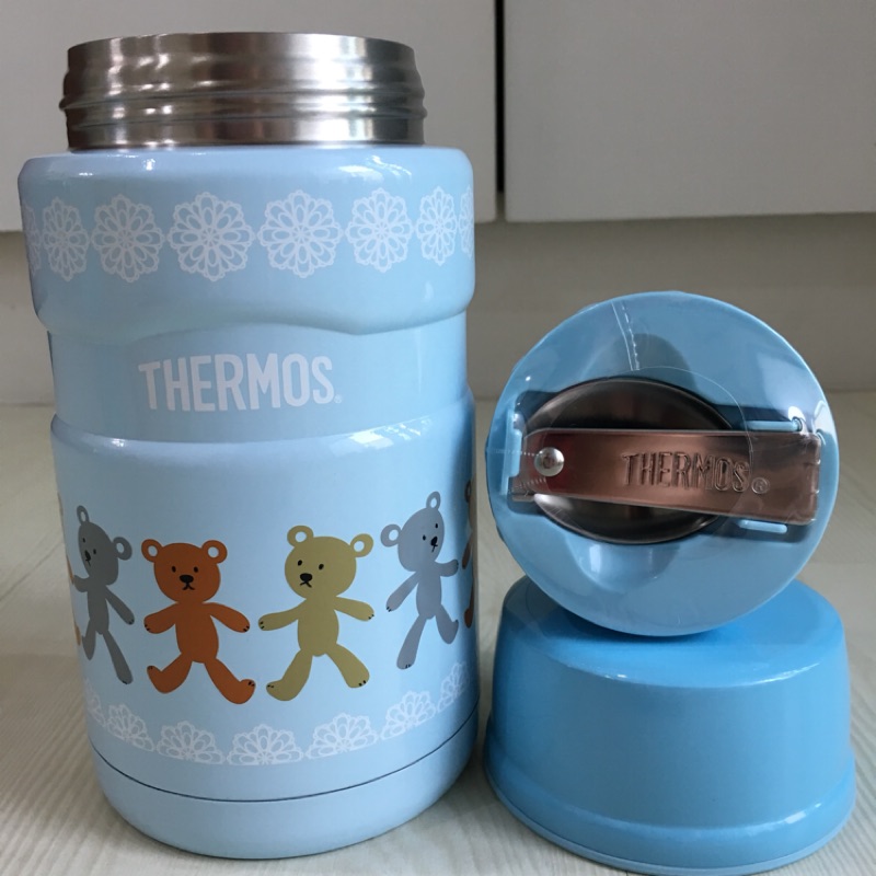 全新 未使用 THERMOS膳魔師不銹鋼食物燜燒罐 720ml容量 維多利亞系列 小熊 交換禮物 聖誕禮物