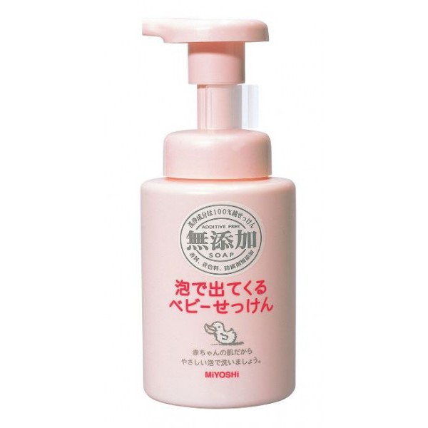 【JPGO】日本製 MIYOSHI 無添加 嬰幼兒泡沫沐浴乳 250ml