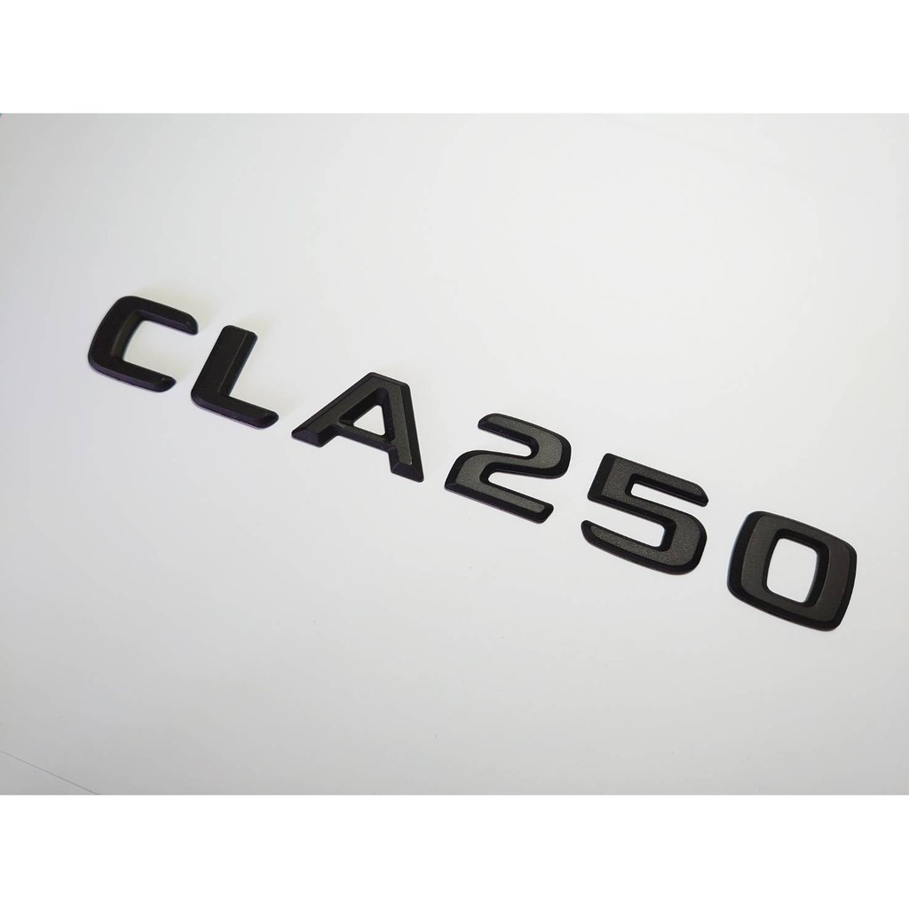 圓夢工廠 Benz 賓士 CLA C117 CLA220 CLA250 2016~2018 後車廂尾門車標字貼 消光黑