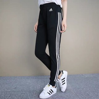 帝安諾-實體店面 ADIDAS 愛迪達 經典三線 女款 健身 運動長褲 休閒長褲 運動褲 長褲 縮口 S97113