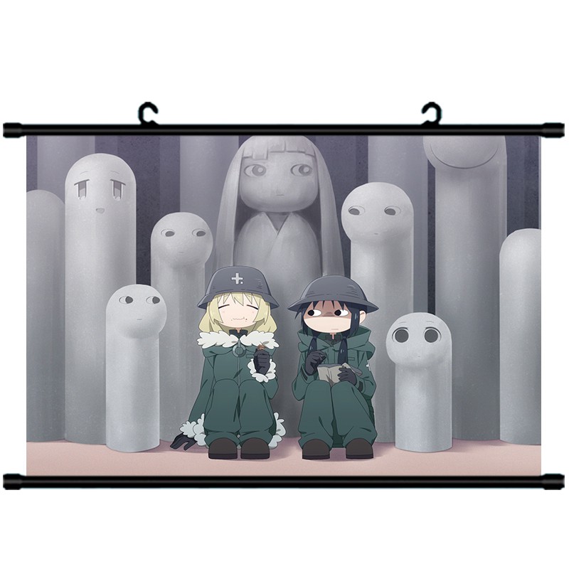 動漫二次元布畫 少女終末旅行千戶和尤莉動漫周邊掛畫超大海報壁紙捲軸布畫客製 蝦皮購物