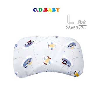 【佳登C.D.BABY】純棉嬰幼童枕頭|人體工學設計|L尺寸(28x53x7)|9種可愛圖案