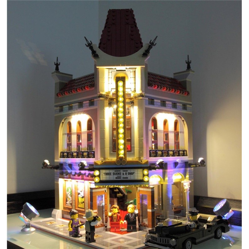 現貨【BRICK SHINE】【燈組】無主體 適用 樂高  LEGO 10232  電影院 街景 全新未拆  BS燈組