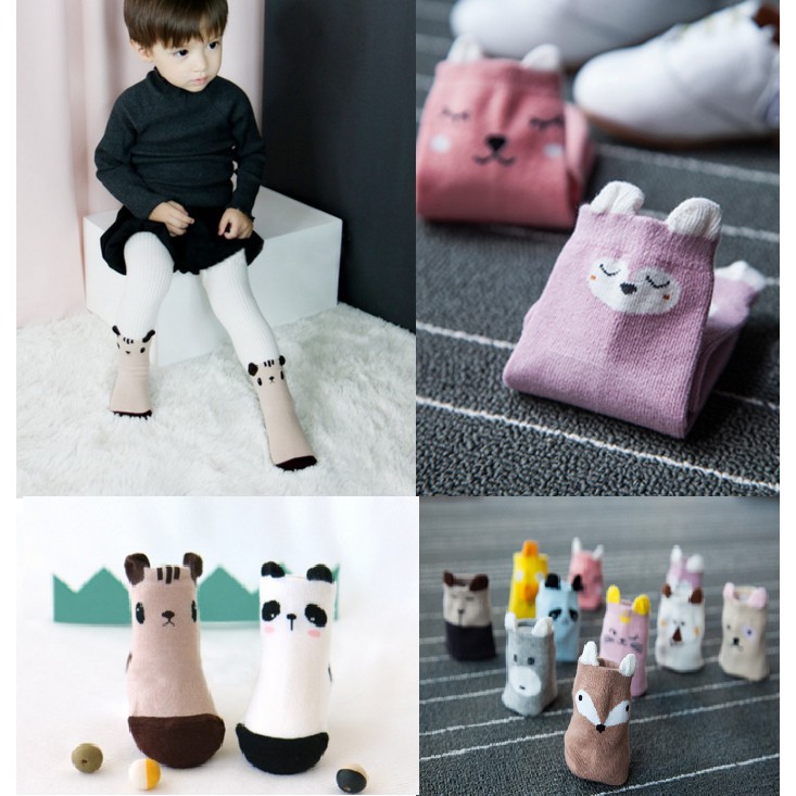 ❤台灣現貨G091❤韓國精梳棉立體卡通兒童短襪嬰幼兒男女寶寶防滑地板襪子(9款)