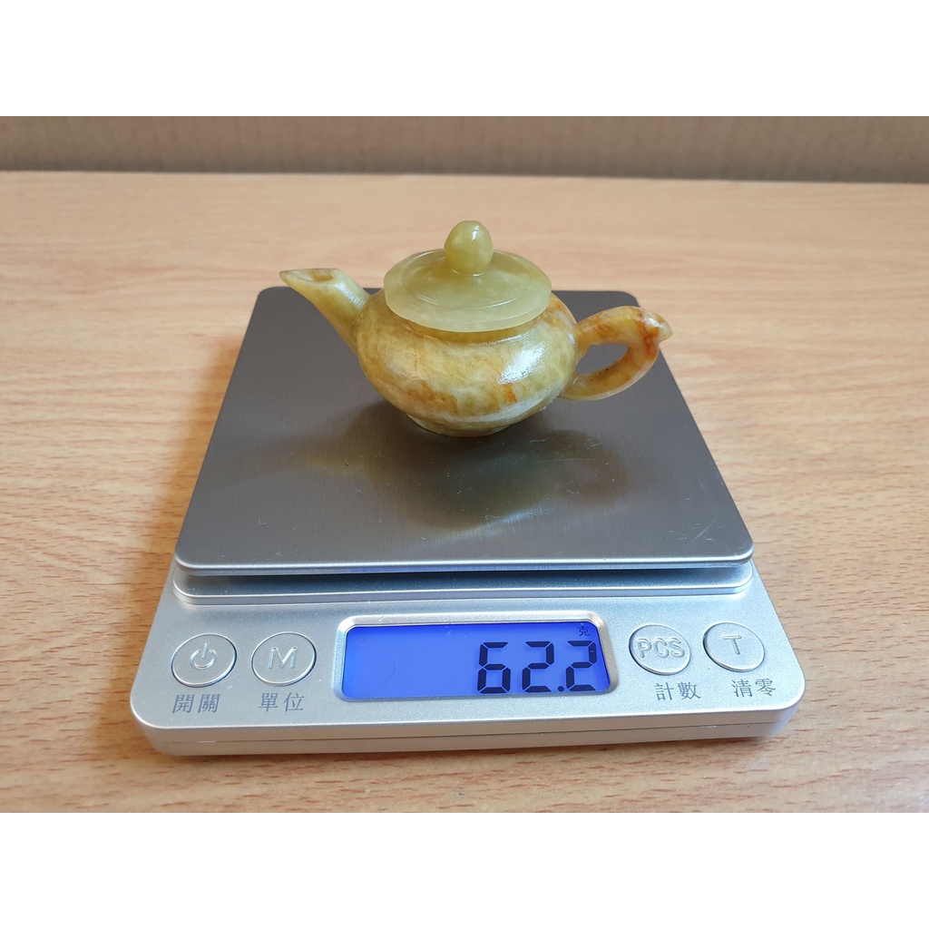 天然玉石玉壺手把件掌中壺黃玉小玉壺袖珍迷你小玉壺玉石把玩件手把件擺飾品工藝品精雕藝品玲瓏精緻收藏玉壺茶壺小擺件