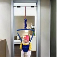 【超材請選宅配】嬰兒跳跳椅 彈跳跳椅 + 舉重帶嬰兒兒童早教跳躍感感統平衡玩具健身架寶寶嬰兒5個月以上鞦韆哄娃神器室