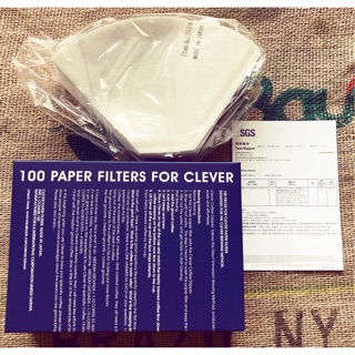 原廠盒裝Clever Dripper聰明濾杯 扇形漂白濾紙 100入 L號 S號日本製