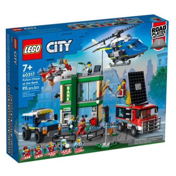 正版公司貨 LEGO 樂高 CITY系列 LEGO 60317 銀行警匪追逐戰