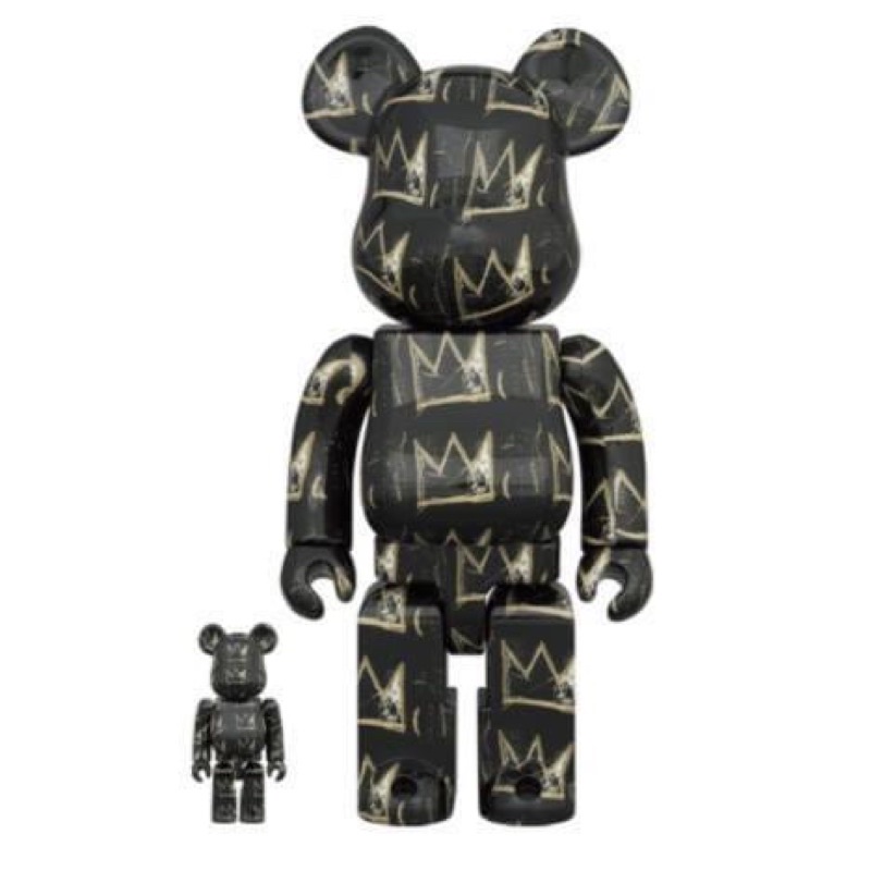 BE@RBRICK JEAN-MICHEL BASQUIAT #8 100％ &amp; 400％ MEDICOM TOY